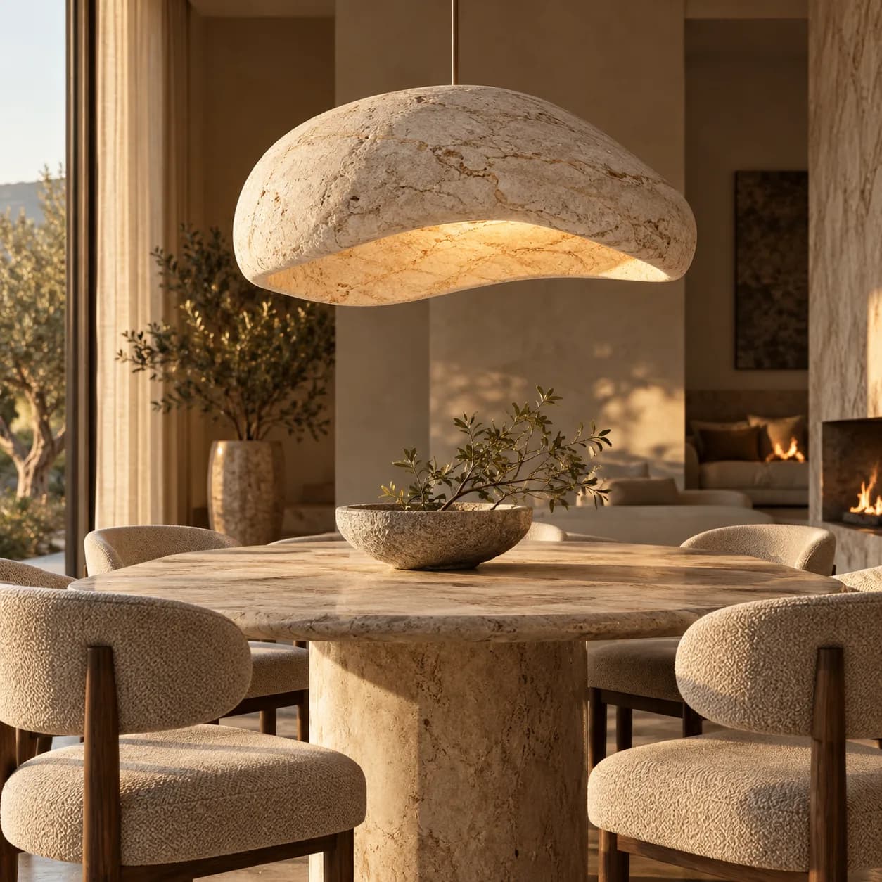 Natural Stone Lighting — illustrative lighting scene